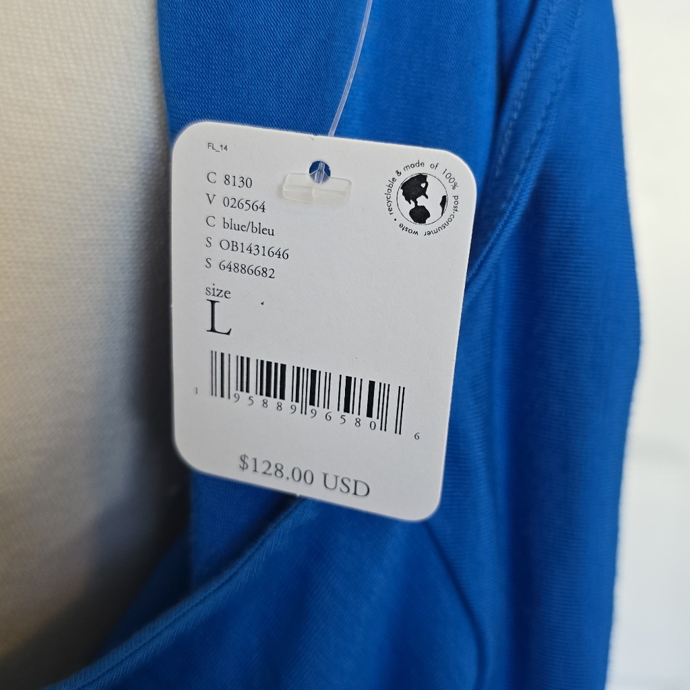 Free People | Large | Blue Long Sleeve Wrap Maxi Dress - Picture 8 of 12